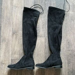 Chinese Laundry Black Over the Knee Boot with Box